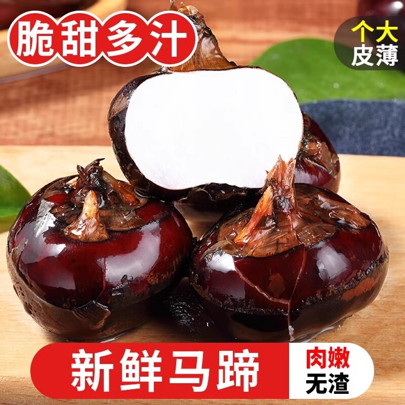 湖北新鲜马蹄荸荠大果地梨地栗水果蔬菜送削皮刀1-5斤批发包邮