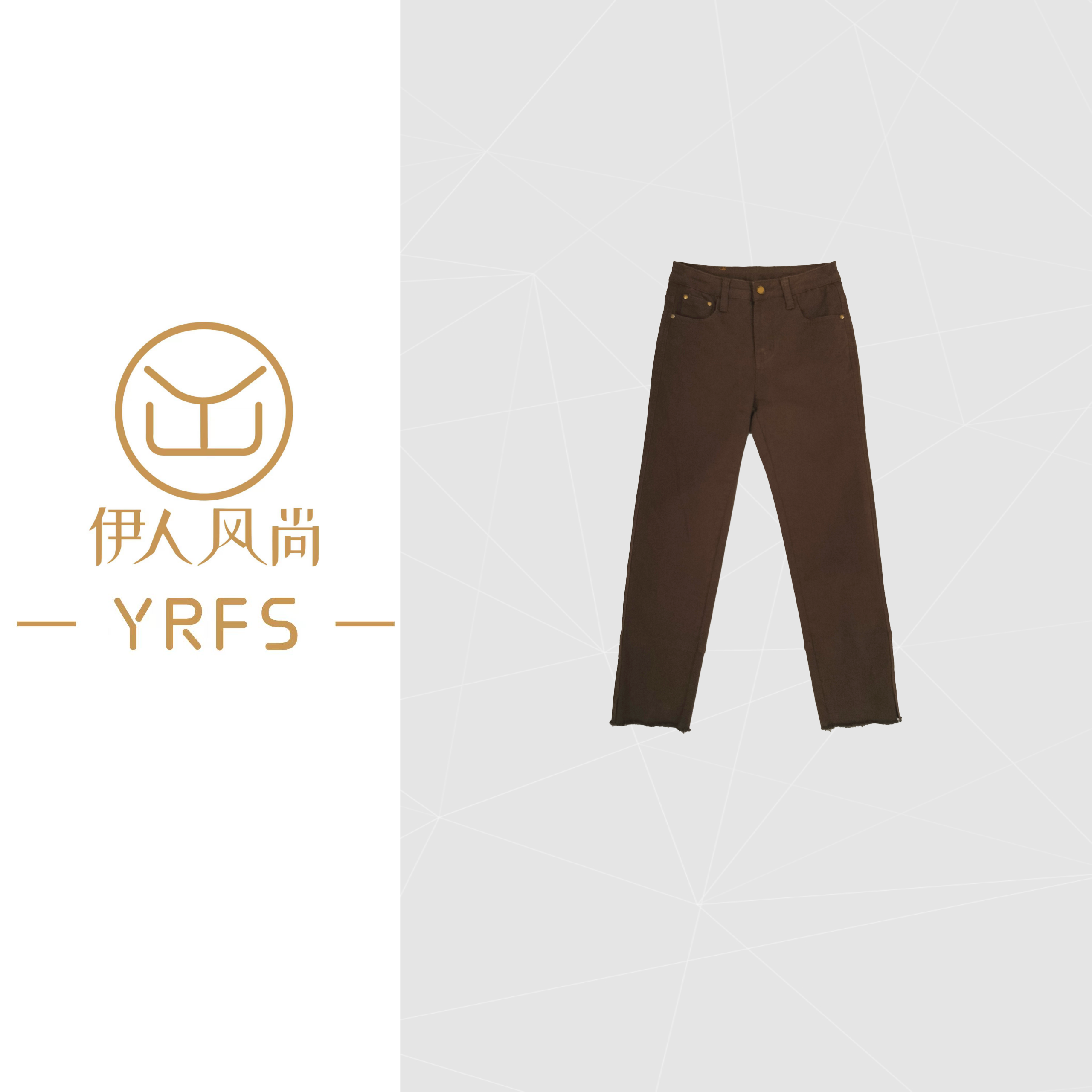 【伊人风尚服饰推荐】2023年新款潮牌做旧牛仔裤1352【3470-2】