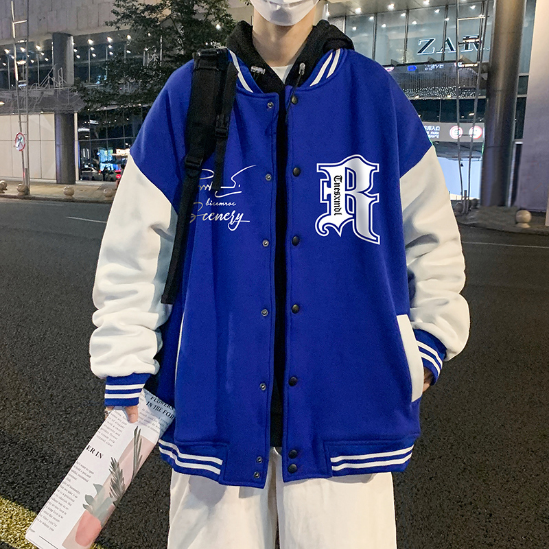 美式棒球服男士春秋款冬季潮牌高街痞帅宽松休闲冬天男生夹克外套