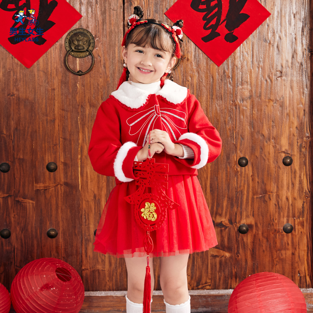41705女小童毛呢套装NSSEJ41705A