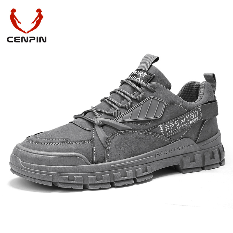 CENPIN/诚品男鞋2023新款夏季透气专用干活休闲板鞋耐磨防滑皮鞋