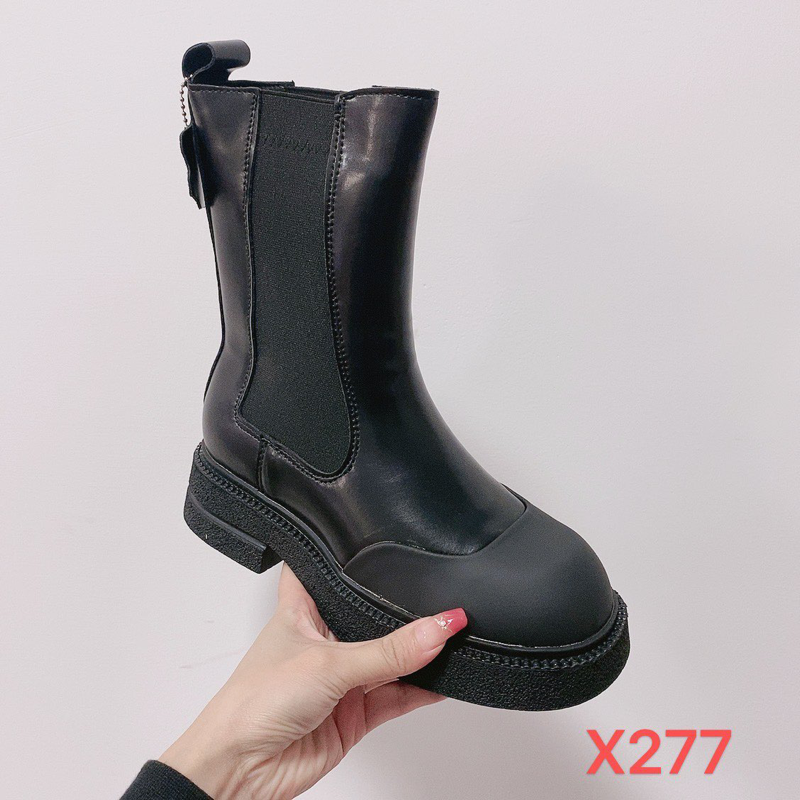 2023新款拼色短筒马丁靴x277