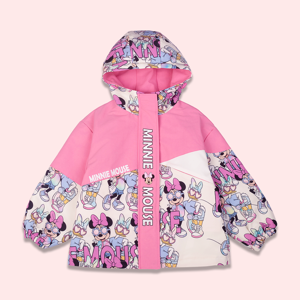 Disney/迪士尼儿童秋冬个性夹棉冲锋衣外套XHE3SJ663