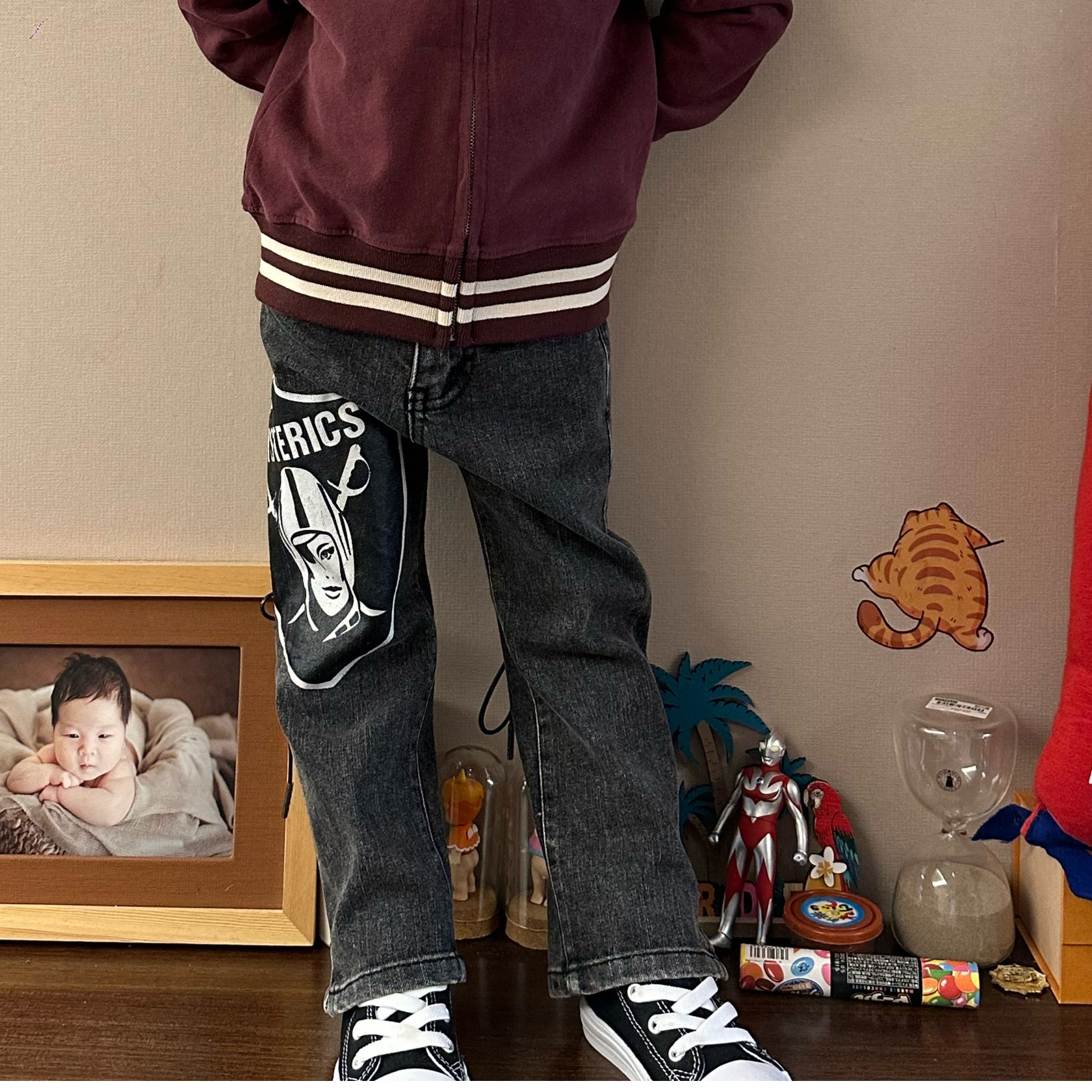 23628突袭者绑带牛仔裤