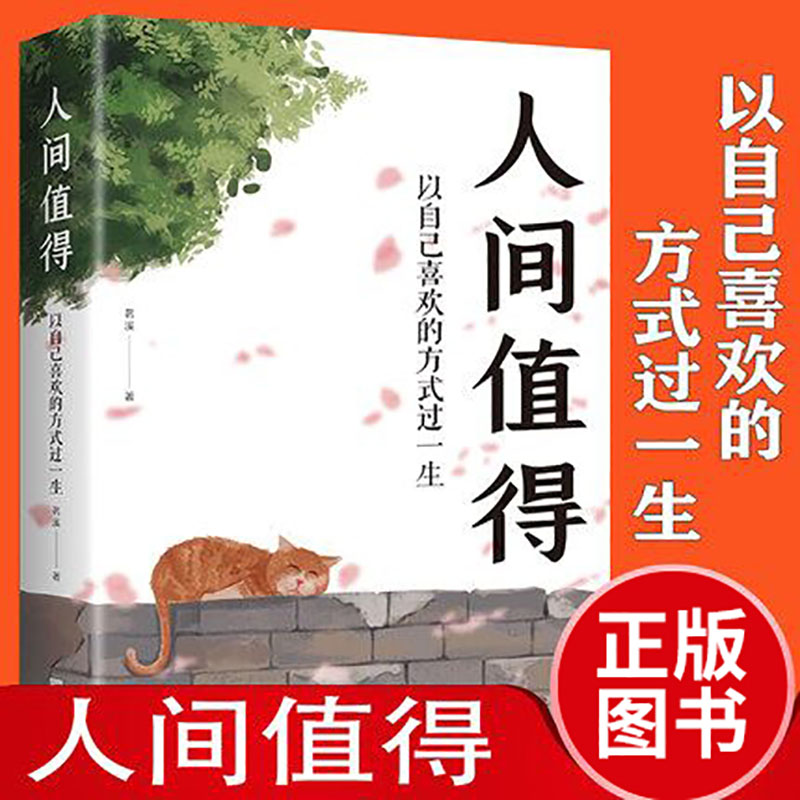 正版人间值得以自己喜欢的方式过一生人生的智慧文学作品书籍少年