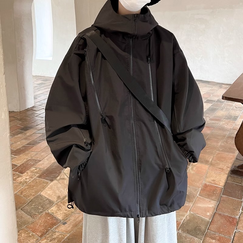 美式冲锋衣外套男款春秋季潮牌休闲户外机能风服装高级感男士夹克