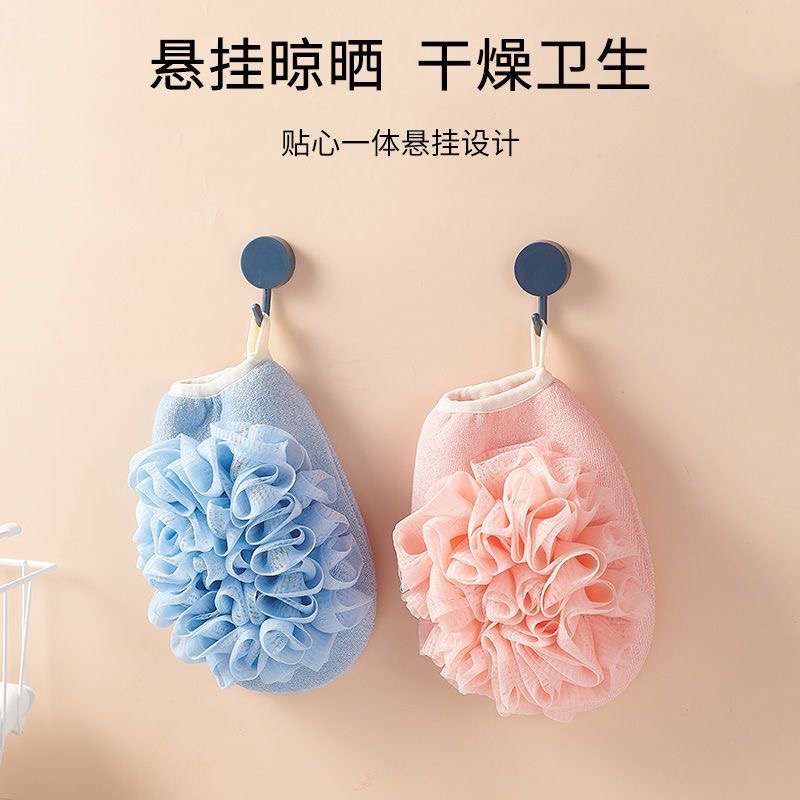 搓泥巾浴花二合一女士专用搓澡搓泥神器双面