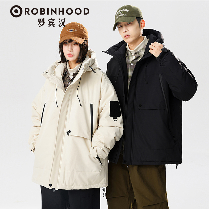 罗宾汉城市户外男女同穿户外羽绒服防寒潮流运动-R038Y71054