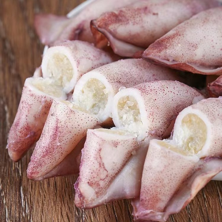 【1】新鲜大号海兔 笔管鱼4包 速冻锁鲜发货 公母混搭带籽率40%-50%