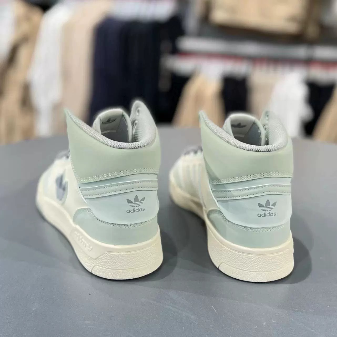 adidas阿迪达斯三叶草男女鞋DROPSTEP运动休闲复古高帮板鞋HQ6948