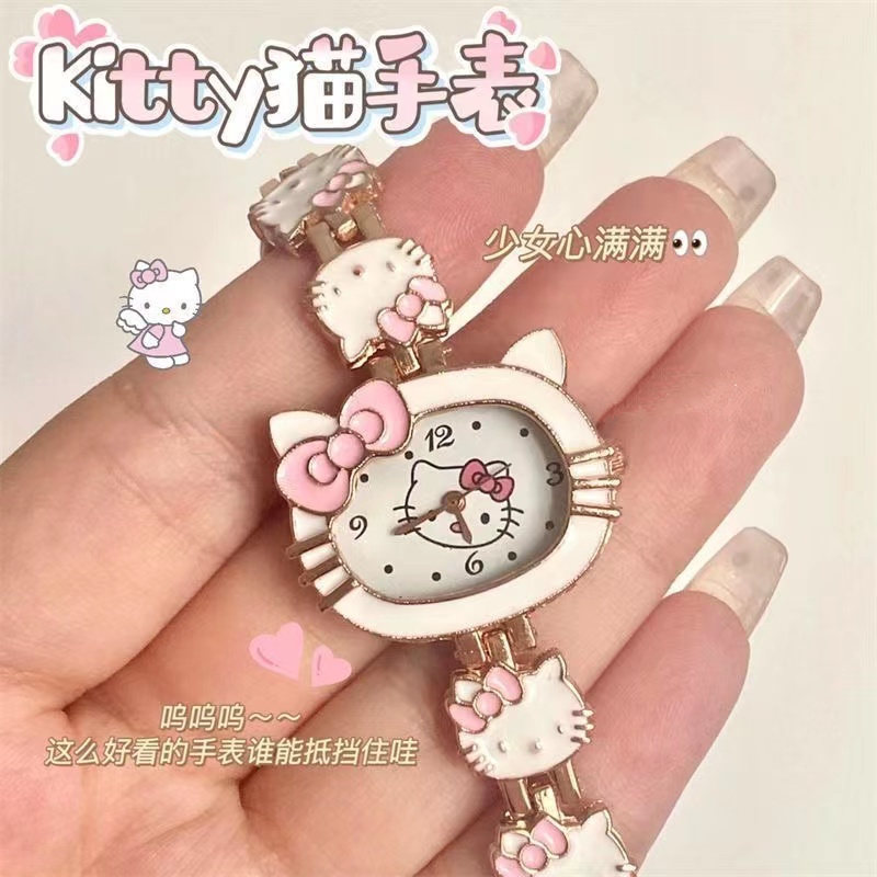 kt猫儿童手表学生玩具手表闺蜜礼物三丽欧凯蒂猫电子手表高颜值