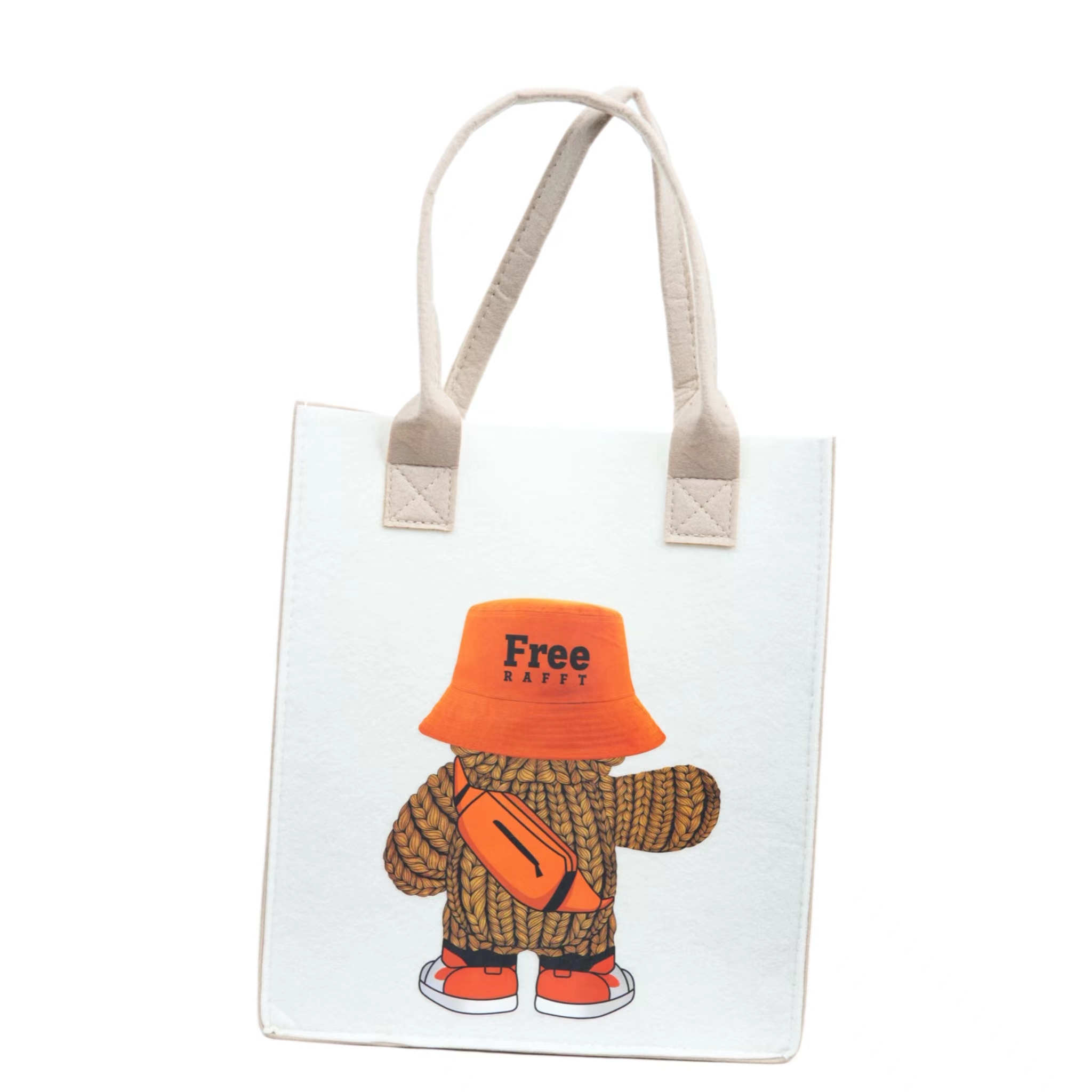 全新未使用  新款时尚百搭/毛毡包手提包/简约时尚/单肩包