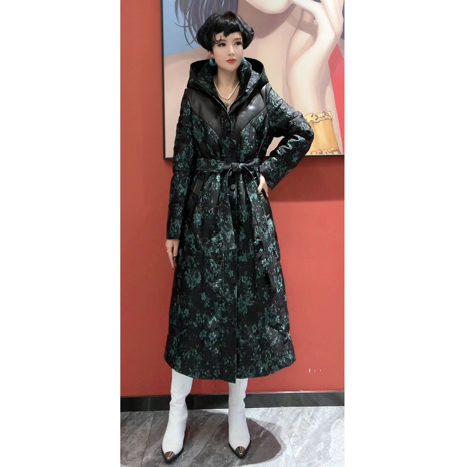 YUFEI/禹菲  FJ 72569  菲姐时尚新款洋气外套女装鹅绒服