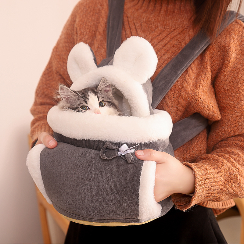 【疯狂小杨】【厂家直销】 猫咪外出背包室内猫窝一体可爱日韩风猫咪
