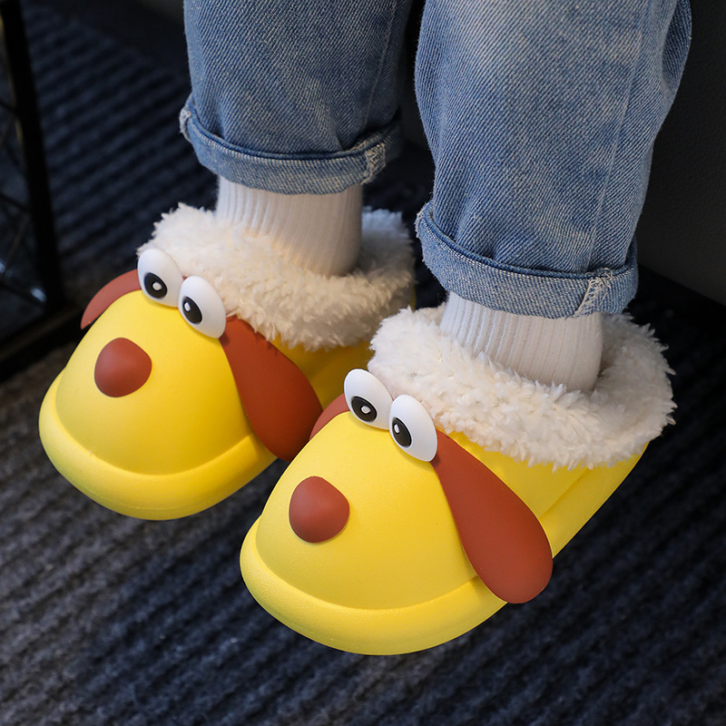 儿童棉拖可爱防水防滑可拆洗加绒婴幼儿女童男童家居室内保暖棉