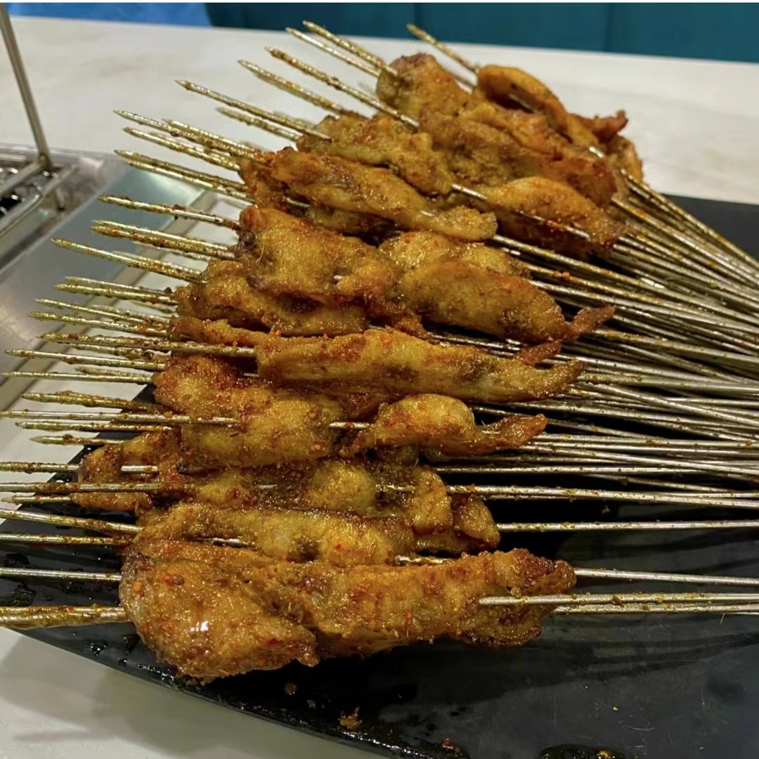 灌云特色美食烧烤猪肉串60串-120串约15g一串
