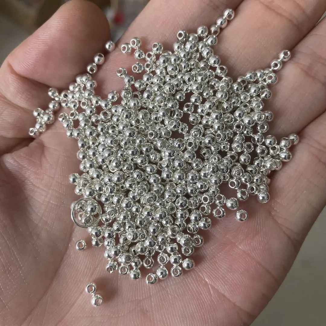 （张贺家）diy手工型号串珠卡4亮银色合金隔珠时尚百搭