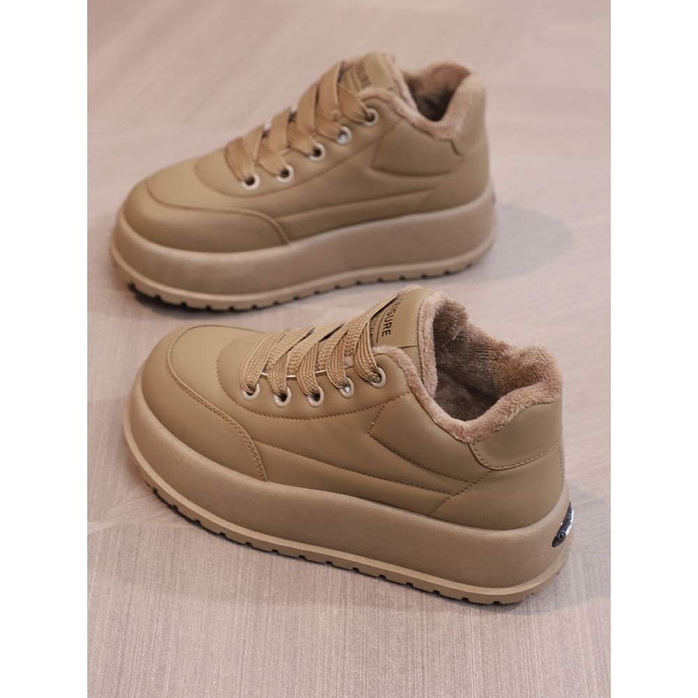 回力瑞棉鞋女加绒加厚2023新款冬季加厚板鞋厚底防寒保暖雪地靴