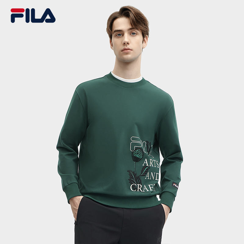 Fila/斐乐男士【V&A联名卫衣】春时尚潮流舒适休闲长袖F11M418206F