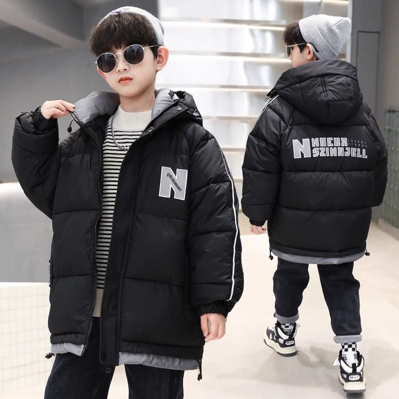 男童棉服2023新款冬装男孩棉衣加厚保暖外套中大儿童冬季韩版棉袄