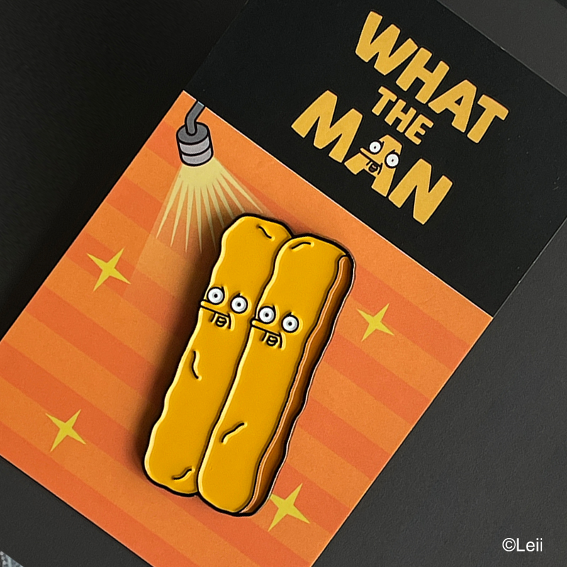 WHAT THE MAN油条徽章