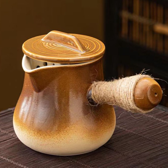 加盖围炉煮茶罐罐茶煮茶器具茶杯煮茶壶家用烤茶罐煮奶茶罐烤火炉