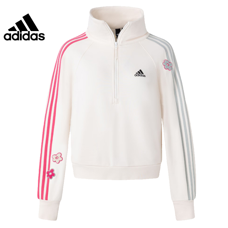 adidas阿迪达斯卫衣女款运动训练休闲时尚舒适百搭长袖套衫IX5648