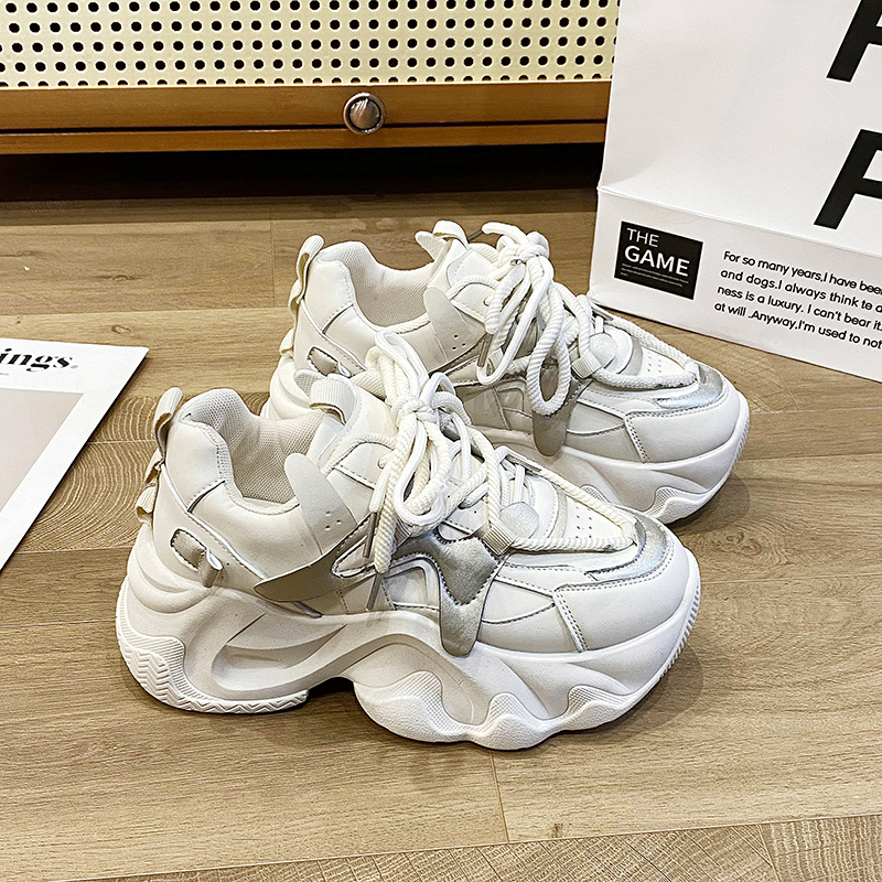 回力潮厚底老爹鞋女2023秋季新款多巴胺百搭网红休闲鞋矮个子增高