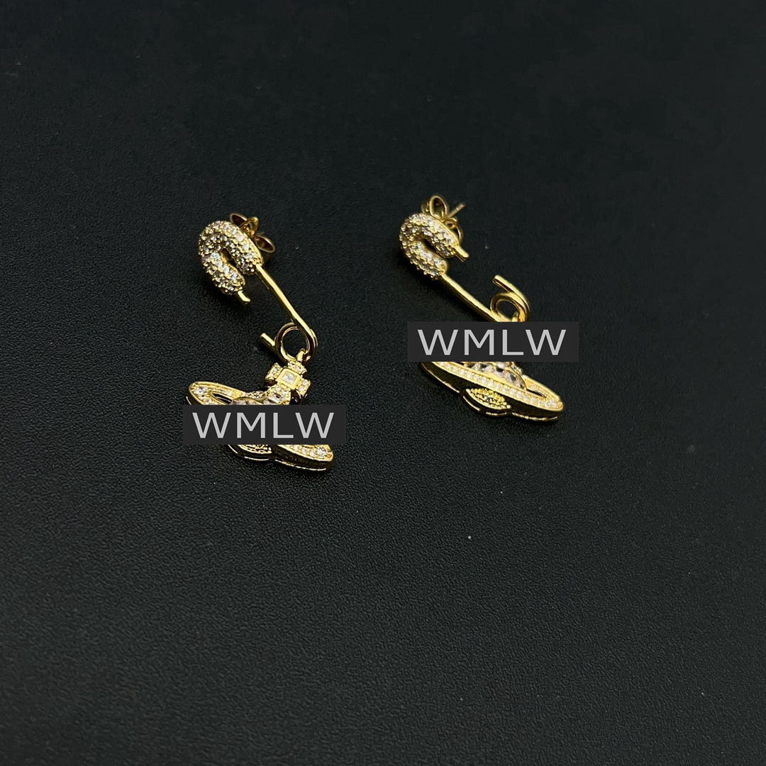 铜合金耳饰 3571女士耳饰设计师气质百搭简约D330