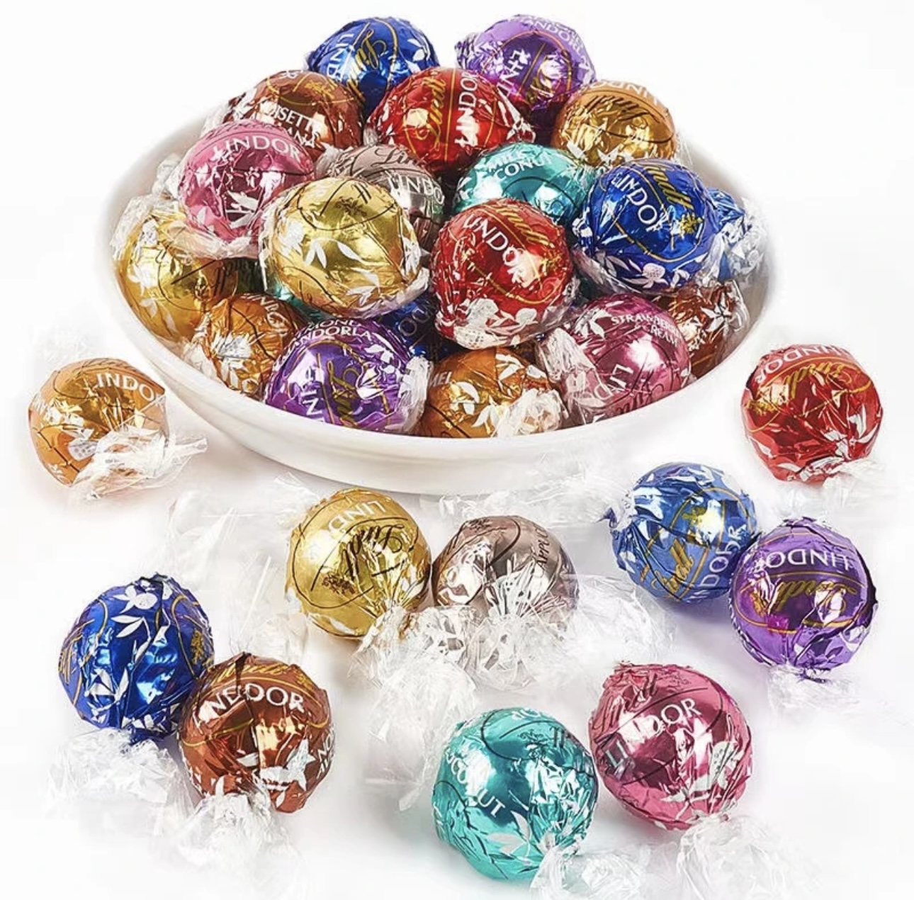 进口Lindt瑞士莲软心巧克力散装高端黑巧克力纯可可喜糖过节送礼