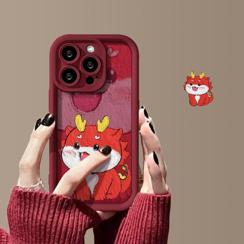 元宝小恐龙iPhone15苹果14/13手机壳12promax天眼阶梯11ins风xr潮