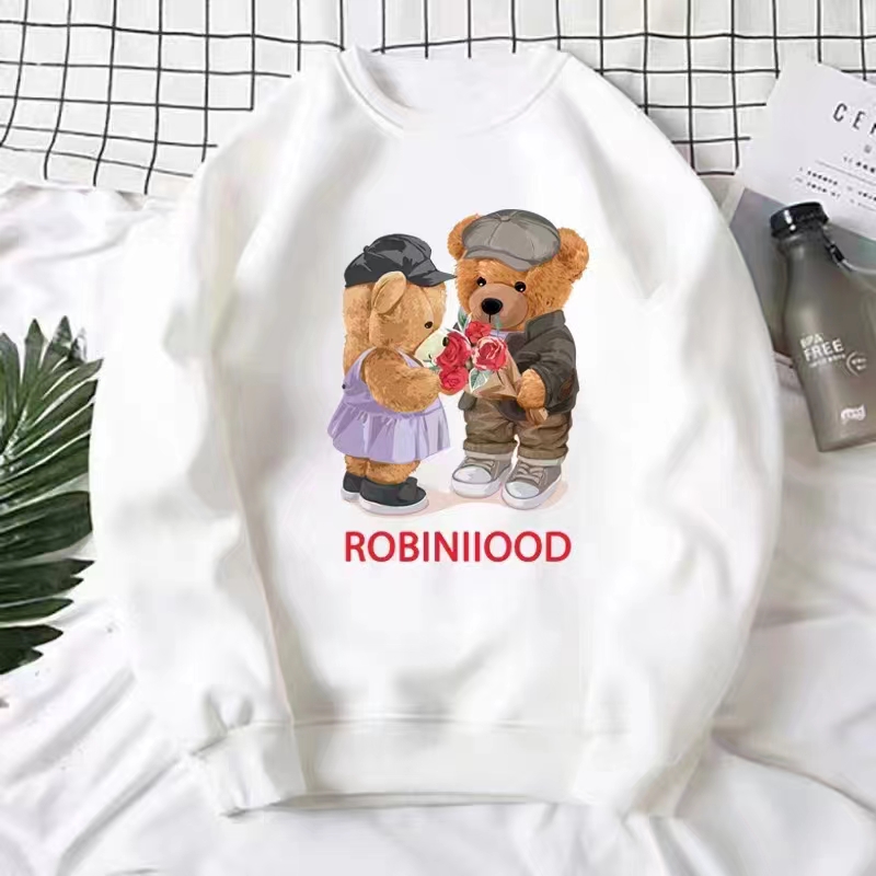 ROBINHOOD/罗宾汉秋款上新圆领卫衣透气宽松款情侣印花