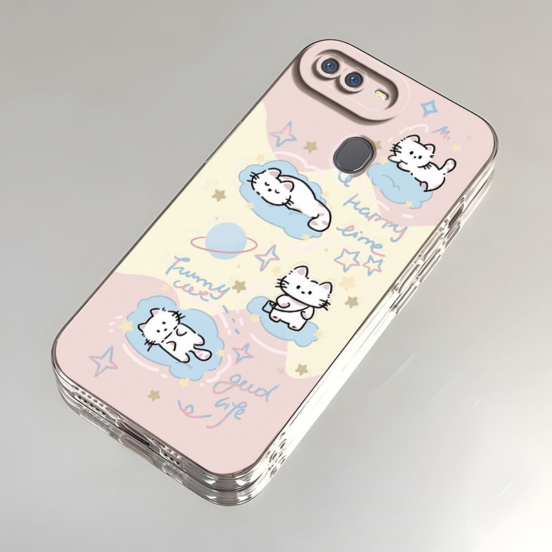 云朵猫猫OPPOA7x手机壳高颜值全包硅胶防摔保护套可爱超薄软壳