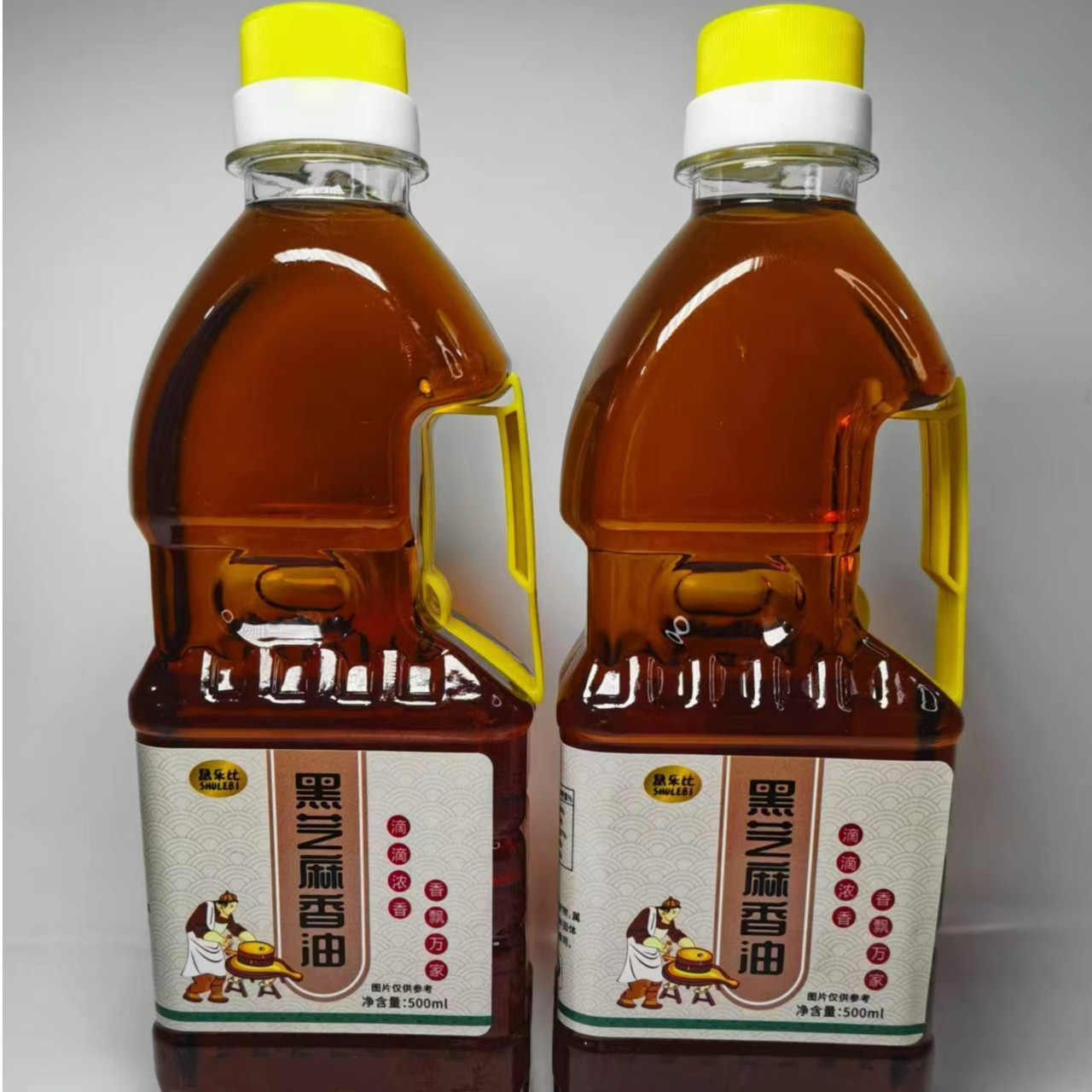 精品*一级黑芝麻香油小磨香油纯黑芝麻浓香 M