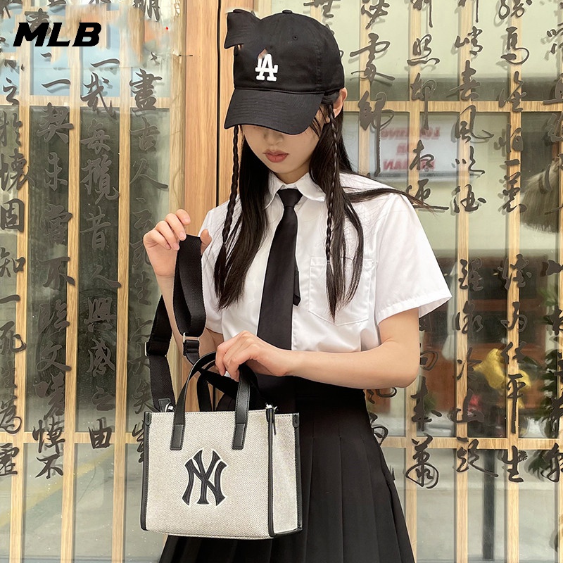 MLB男女学生托特包手提包肩包单肩经典休闲挎包通勤包潮3AORS062N
