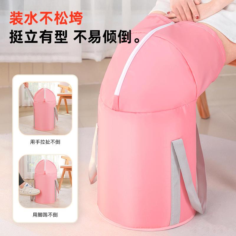 泡脚桶可折叠泡脚袋过小腿过膝深桶家用养生便携式足浴袋折叠盆子