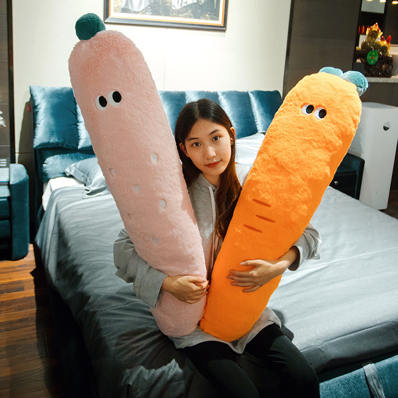 舒适可爱长条趴枕床上女生睡觉夹腿柔软毛绒玩偶公仔布娃娃靠垫