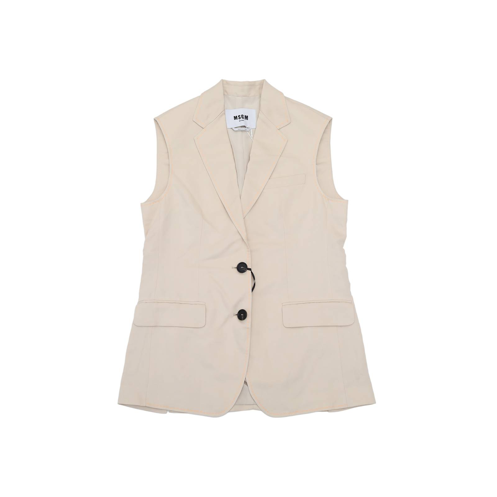 全新未使用  msgm（）卡其色上衣 TP022109