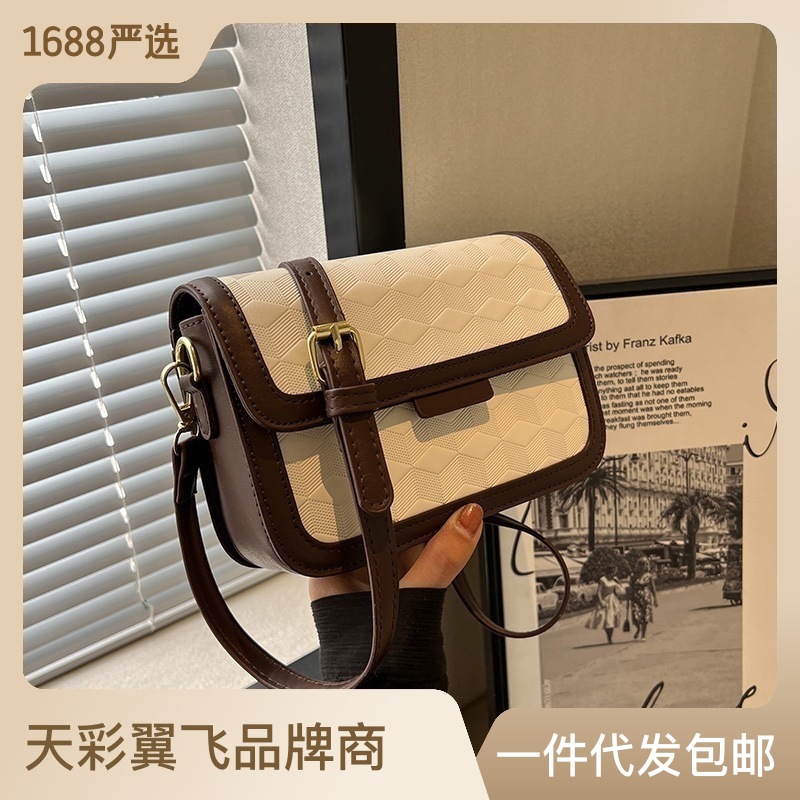今年流行小包包女夏天百搭2023新款时尚斜挎包爆款菱格单肩小方包