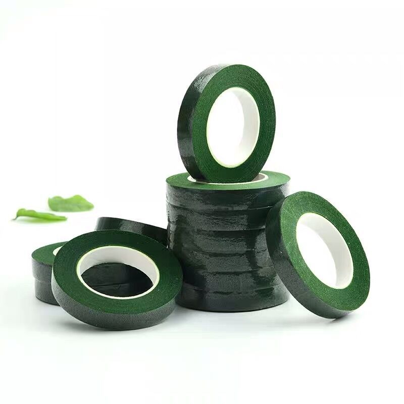 绿胶带/纸艺胶带皱纹纸diy手工花材料丝网花玫瑰花艺包装绿胶布