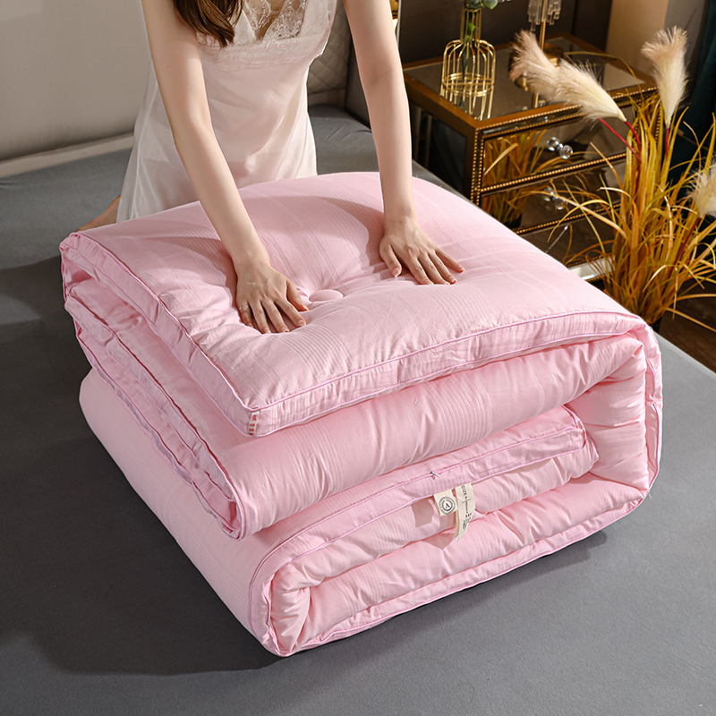 水星家纺大豆纤维被子棉花冬被加厚保暖春秋被单人棉被被芯秋冬款