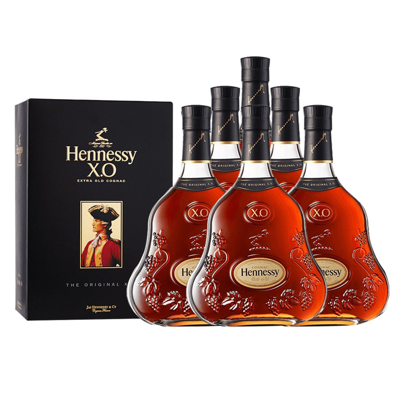 Hennessy/轩尼诗轩尼诗XO干邑白兰地700ml*6（非原箱）洋酒烈酒