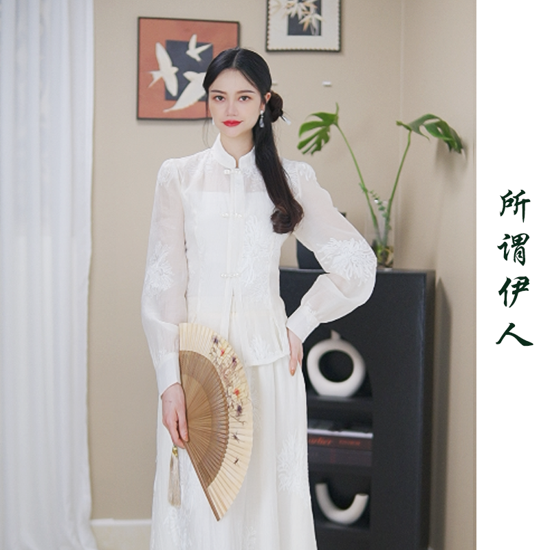 【拍一发三】新中式国风套装女气质小衫春季上衣仙女穿搭复古半身裙