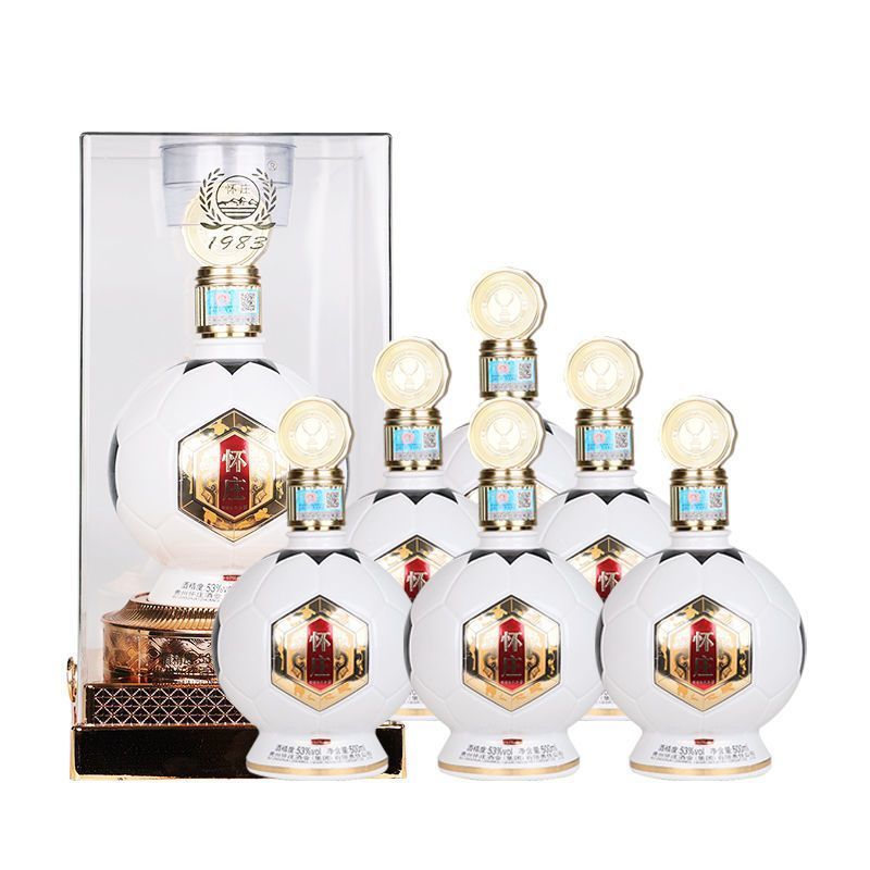 怀庄畅饮杯优级酱香型白酒整箱礼盒装口粮酒水53度500ml*6瓶