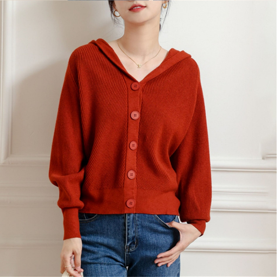 MS6613曼莎【遮肉显瘦】大码MM秋季洋气时尚百搭针织开衫遮肚子上衣