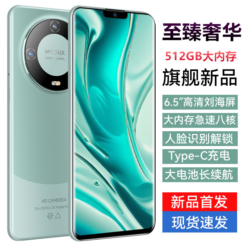 【官方正品】新款512G10核高端商务奢华双卡全网通智能手机绿