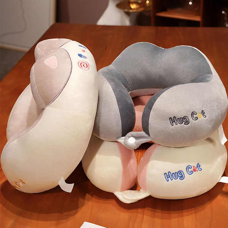 可爱猫咪u型枕护颈枕飞机旅行U形枕头办公室颈部靠枕颈椎枕趴枕