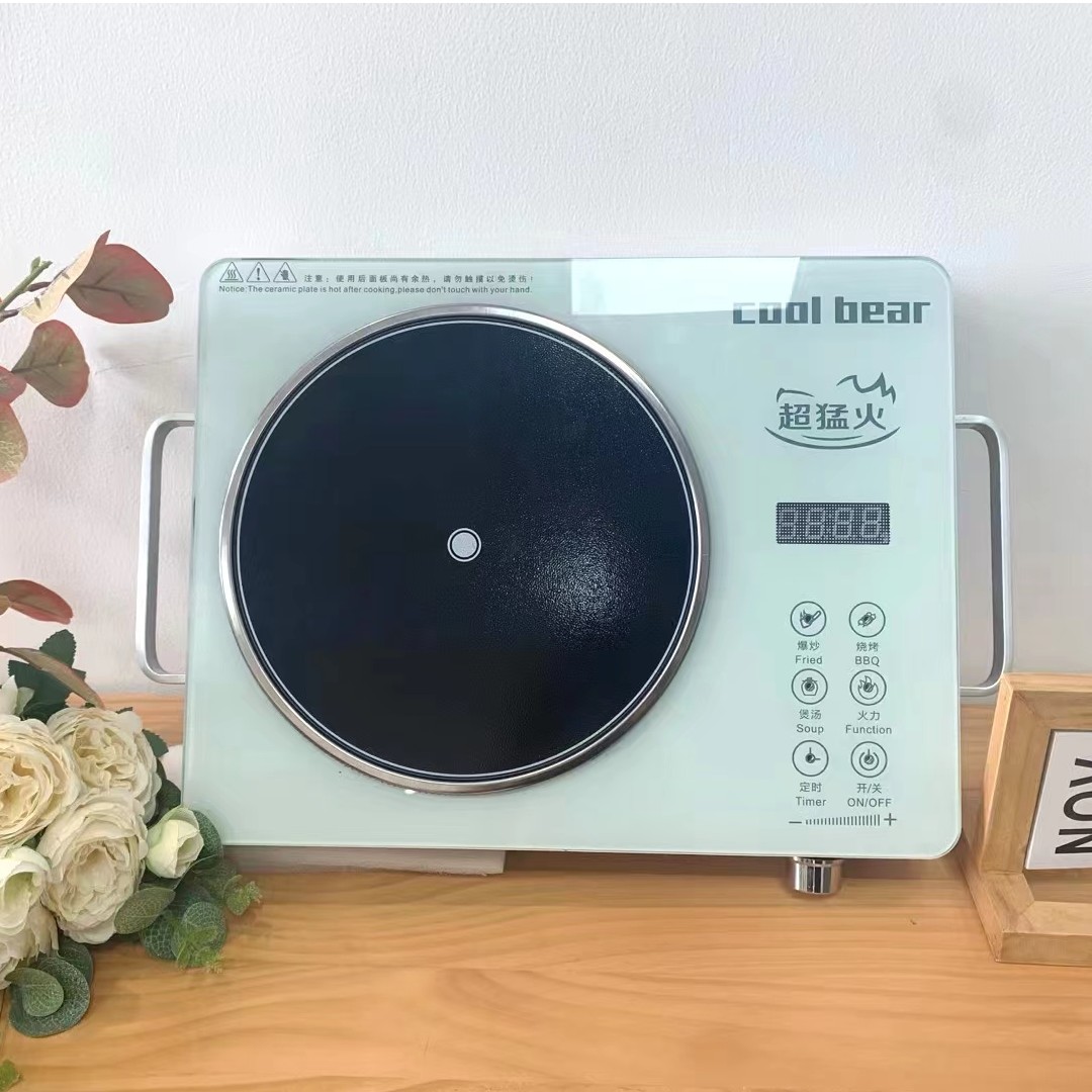Coolbear触摸款家用商用2200W多功能不挑锅具低辐射智能电陶炉ZX