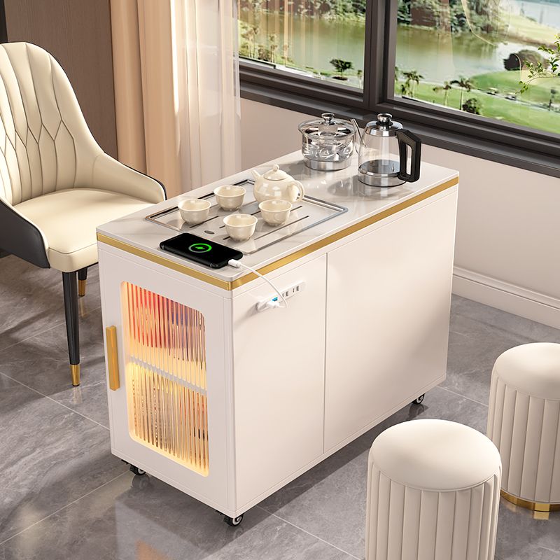 移动茶台沙发侧边几茶几小户型可移动小茶台客厅一体茶桌小型家用