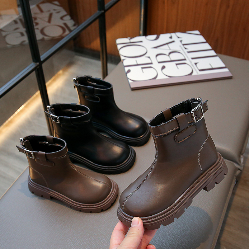 2023冬季新款儿童烟筒靴二棉小短靴24260【27-37码】